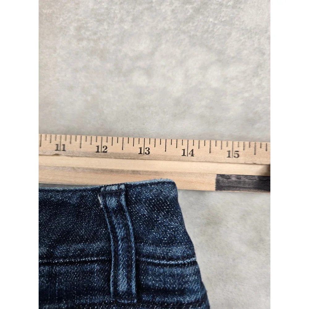 Talbots Denim Shorts Womens 4 Dark Wash Blue Jean Cotton Stretch Bermuda